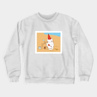 White Cat’s postcards: watch the tide Crewneck Sweatshirt